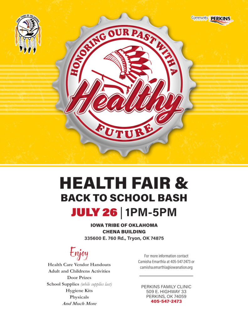 Health Fair & Back to School Bash 2024 Flyer