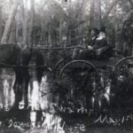 Crossing the Swamp at the Ioway Village 1890