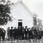 Quaker Mission Church at the Iowa Village 1890