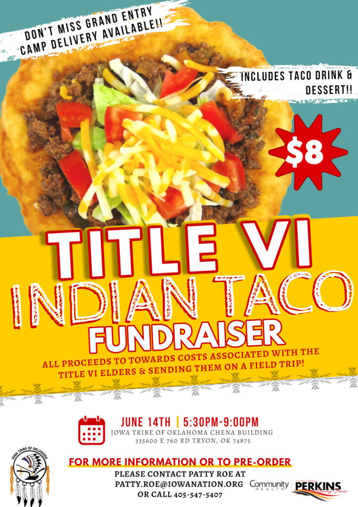 Indian Taco Fundraiser Flyer